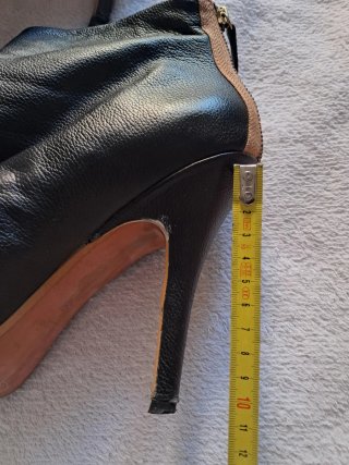 Botines Negros Zara piel talla 41