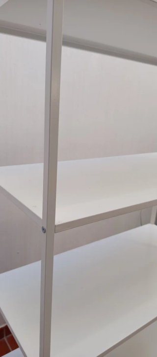 Estantería metálica blanca 5 baldas