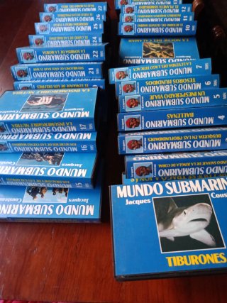 Colección VHS El Mundo Submarino Jacques Cousteau