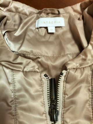 Chaquetón Intropia Beige Talla L dorado