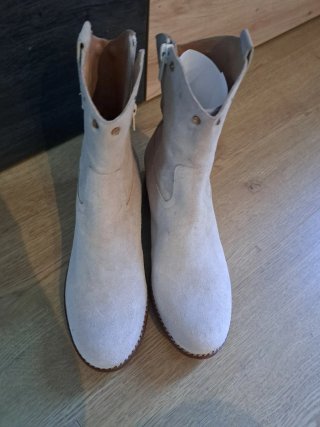 Botines beige talla 37