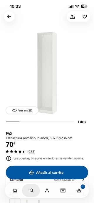 Guardaroba Pax Ikea Bianco