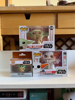 Pack 3 Figuras Funko Pop Star Wars Grogu