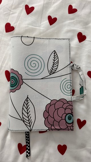 Funda para libro con estampado floral