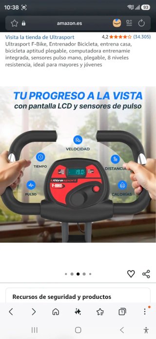Bicicleta Estática Plegable F-BIKE