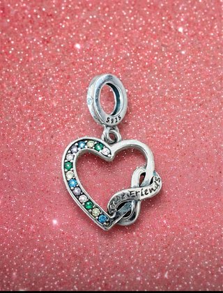 Charm Corazón Infinito  Plata 925