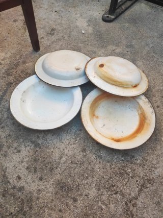 4 Piatti Bianchi Antichi