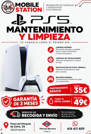 Mantenimiento PS5