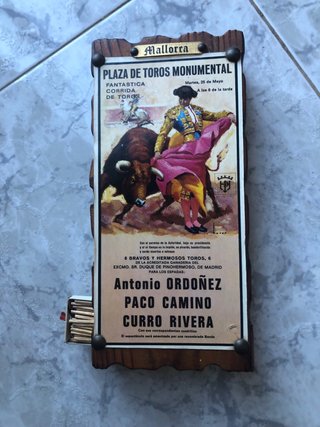 Caja de cerillas antigua Mallorca