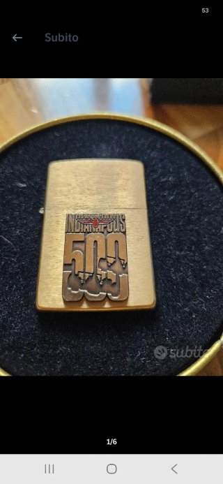Zippo Indianapolis 500 (1994) Solid Brass - NUOVO