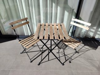 Set Mesa y 2 Sillas Exterior Ikea