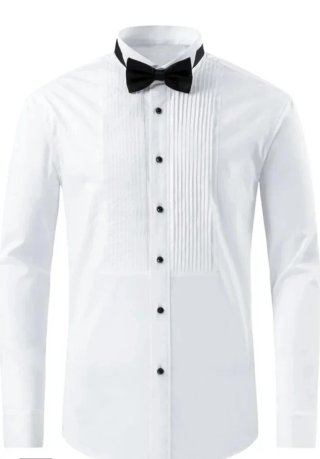 Camisa de esmoquin Gollnwe blanca