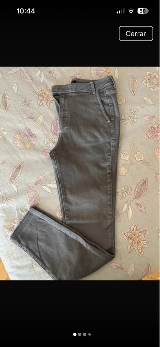 Vaqueros Massimo Dutti Gris
