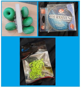 Lote de accesorios para pesca