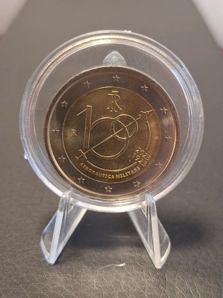 Moneda 2€ Italia Centenario Aeronáutica