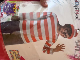 Disfraz Wally camiseta y gorro de 7 a 9años