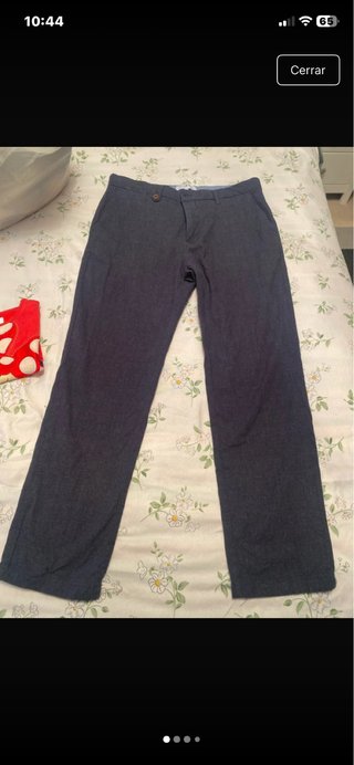 Pantalón de hombre oscuros gris, negro . Talla 44