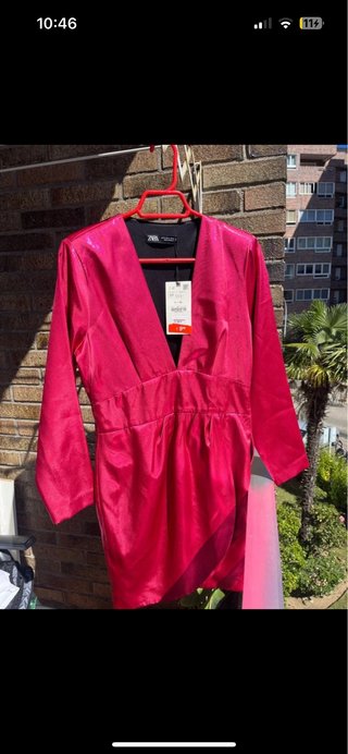 Vestido de fiesta Zara rosa