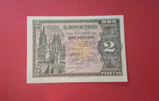ESPAÑA - Billete 2 pesetas 1.938 SC/UNC