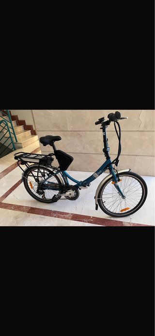 Bici Eléctrica Plegable Azul