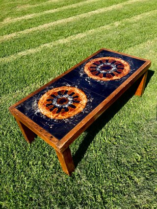 Mesa vintage Jean D'Asti, Vallauris Francia 1960