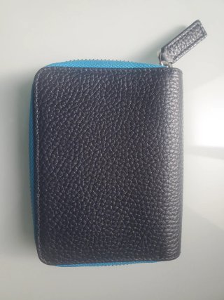 Monedero Montblanc Piel Azul/Negro