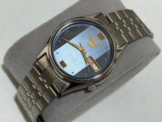 Vintage Seiko Automatic 17 Jewels Two-Tone Blue