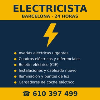 Electricista Barcelona 24h - Averías y boletín CIE