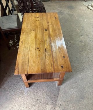 Mesa de centro madera rústica