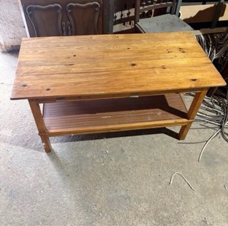 Mesa de centro madera rústica