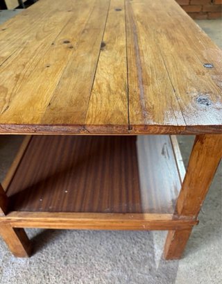 Mesa de centro madera rústica