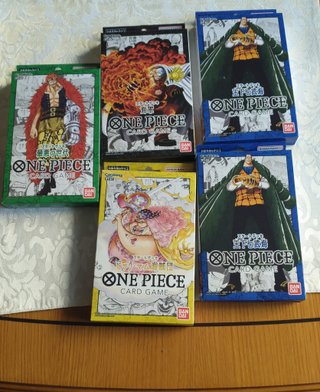 Pack de 5 starter JP SELLADOS deck One Piece TCJ