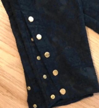 Pantalón brocado Zara negro
