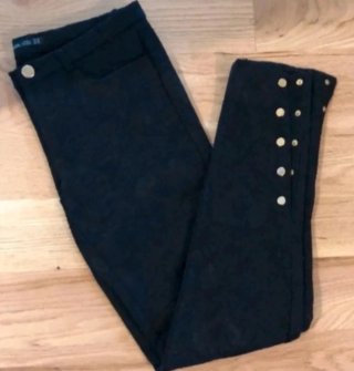 Pantalón brocado Zara negro