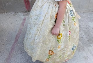 Traje Fallera Niña Espolín Alcázar