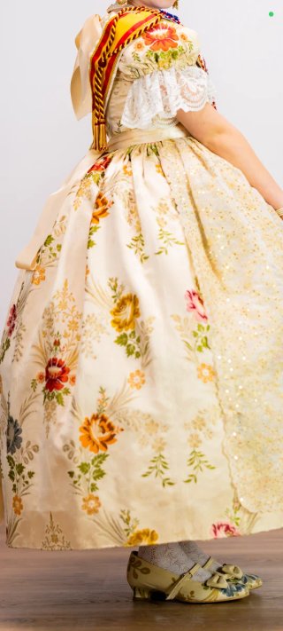 Traje Fallera Niña Espolín Alcázar