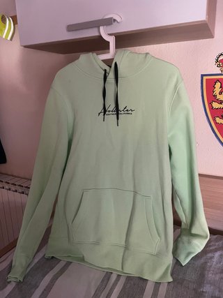 Sudadera Hollister verde menta