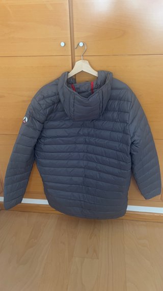 Plumífero Jott con capucha gris Talla L