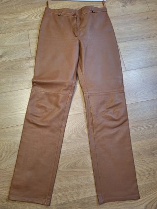 Pantalón de Piel Color Camel
