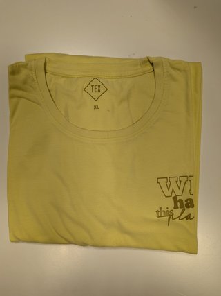 Camiseta Amarilla Estampada TEX Talla XL