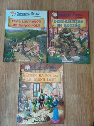 Tres libros Geronimo Stilton