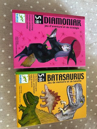 Juegos Djeco Diamoniak y Batasaurus