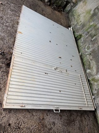 Portón d corredera para almacén o cuadra economíca