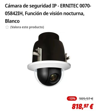 Cámara IP ERNITEC 0070-05842IH Visión Nocturna