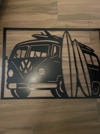 Cuadro Decorativo Metálico Negro