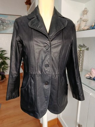 Chaqueta vintage negra mujer
