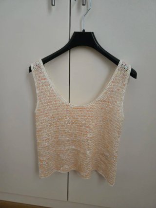 Top tirantes lentejuelas Zara - crudo