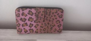 Billetera Tous Leopardo Rosa y Marrón