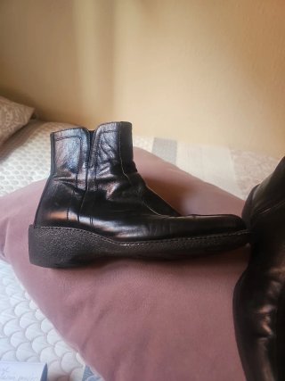 Botines de Piel Negros Talla 40