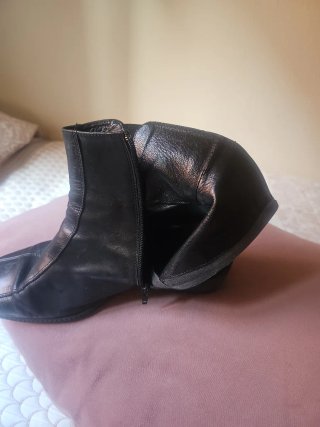 Botines de Piel Negros Talla 40